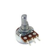 10K OHM Linear Taper Potentiometer D Shaft PC Mount