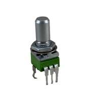 100K OHM Linear Taper Potentiometer Round Shaft PCB 9mm with Center detent
