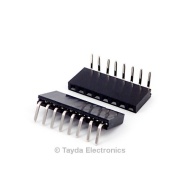 8 Pin 2.54mm Single Row Right Angle Female Pin Header