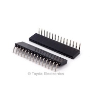 15 Pin 2.54mm Single Row Right Angle Female Pin Header