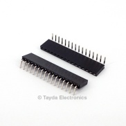 16 Pin 2.54mm Single Row Right Angle Female Pin Header
