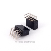 2x4 Pin 2.54mm Double Row Right Angle Female Pin Header