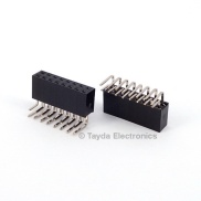 2x8 Pin 2.54mm Double Row Right Angle Female Pin Header