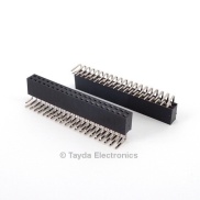 2x20 Pin 2.54mm Double Row Right Angle Female Pin Header