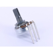 20K OHM W-Taper W20K Tone Control Potentiometer Spline Shaft PCB Mount