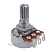 20K OHM Logarithmic Taper Potentiometer with Solder Lugs