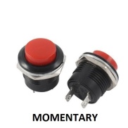 PUSH BUTTON SWITCH MOMENTARY Red Color SPST 3A 250VAC