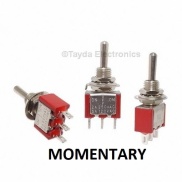 Mini Toggle Momentary Switch SPDT (ON)-OFF-(ON)