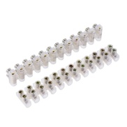 12 Way 20A 380V Barrier Screw Terminal Block Wire Connector Strip 