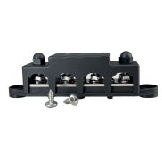 48VDC Black Busbar Power Block 4 channel 4*M8(5/16") for Car