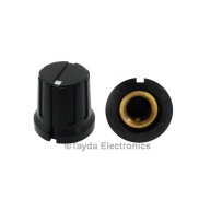 KN8F Black Knob 16x15mm