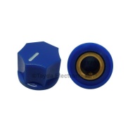 KN1250 ABS Fluted Blue Knob 15x11mm