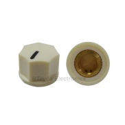 KN1250 ABS Fluted Cream Knob 15x11mm