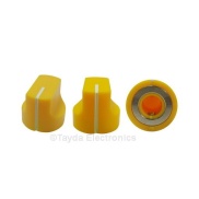KN1611 ABS Yellow Knob 17x15mm