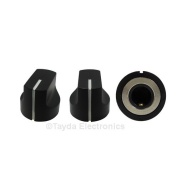 KN1611 ABS Black Knob 17x15mm