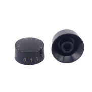 C-2005 Black Gibson Style Speed Knob with Gold Numbers 0 to 10 