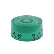 Green Gibson Style Speed Knob Embossed Black Numbering