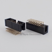 16 Pin Box Header Connector 2.54mm Right Angle 2*8pin