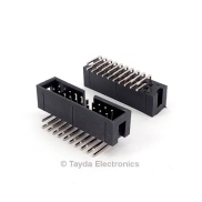 20 Pin Box Header Connector 2.54mm Right Angle 2*10pin