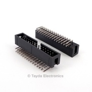 30 Pin Box Header Connector 2.54mm Right Angle 2*15pin