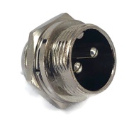 2 Pins Male circular connector 12mm GX12