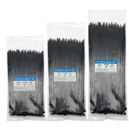 Black Nylon Cable Ties Self-Locking 3x200mm 100PCS