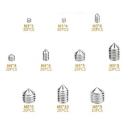 1 Set M3 M4 M5 M6 M8 Stainless steel 304 Hexagon Head screw Tapered End
