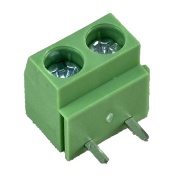 DG126 Screw Terminal Block 2 Positions 5mm Right Angle