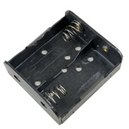 2 C Battery Holder Black