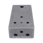 MATTE BLACK SAND TEXTURE Drilled Enclosure for PedalPCB 3 Knob Type 1