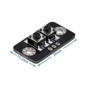 2 Bit Button Micro Switch Module Black