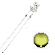 Warm White LED 3mm Water clear Lens