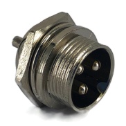 3 Pins Male circular connector 12mm GX12