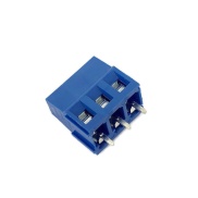 DG128 Screw Terminal Block 3 Positions 5mm Blue Color