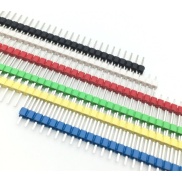 40 Pin 2.54mm Single Row Pin Header Strip Red color
