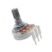 20K OHM W-Taper W20K Tone Control Potentiometer with Center Detent PCB Mount