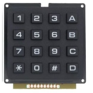 4x4 Keyboard Matrix 12 keys Black