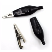 Black Alligator Test Clip Crocodile Length 28mm
