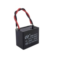 CBB61 Fan Capacitor 4.5uF 5% 450VAC 50/60Hz with Wire leads