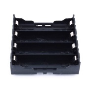 4x18650 Lithium Battery Holder Case Black PCB 8 Pin