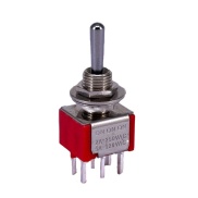 Mini Toggle Switch 1M Series DPDT On-On-On PCB PIns