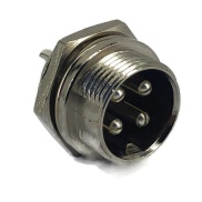 4 Pins Male circular connector 12mm GX12