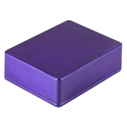 1590BB2 Style Aluminum Diecast Enclosure METALLIC CANDY PURPLE