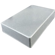 1590DD Style Aluminum Diecast Enclosure METALLIC CLEAR