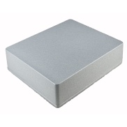 1590XX Style Aluminum Diecast Enclosure Metallic Silver water texture