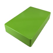 1590DD Style Aluminum Diecast Enclosure LAWN GREEN