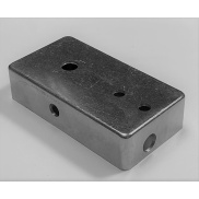 TYPE 2 DRILLED 1590B WHITE ENCLOSURE WITH SIDE AND TOP JACKS