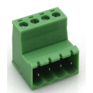 4 Pin Male Pluggable Screw Terminal Block 5.08mm Butting Style