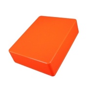 1590BB Style Aluminum Diecast Enclosure Glowing Orange
