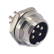 5 Pins Male circular connector 16mm GX16
